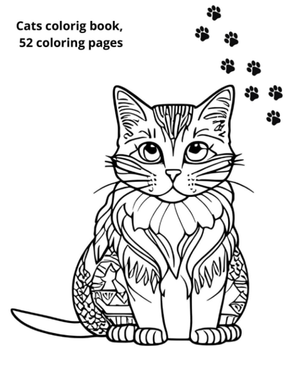 170+ Cute Cat Coloring Pages 67