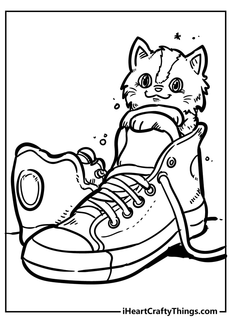 170+ Cute Cat Coloring Pages 69