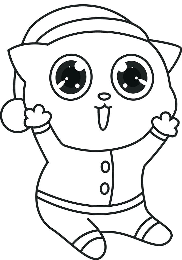 170+ Cute Cat Coloring Pages 80