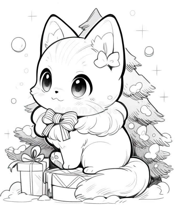 170+ Cute Cat Coloring Pages 89