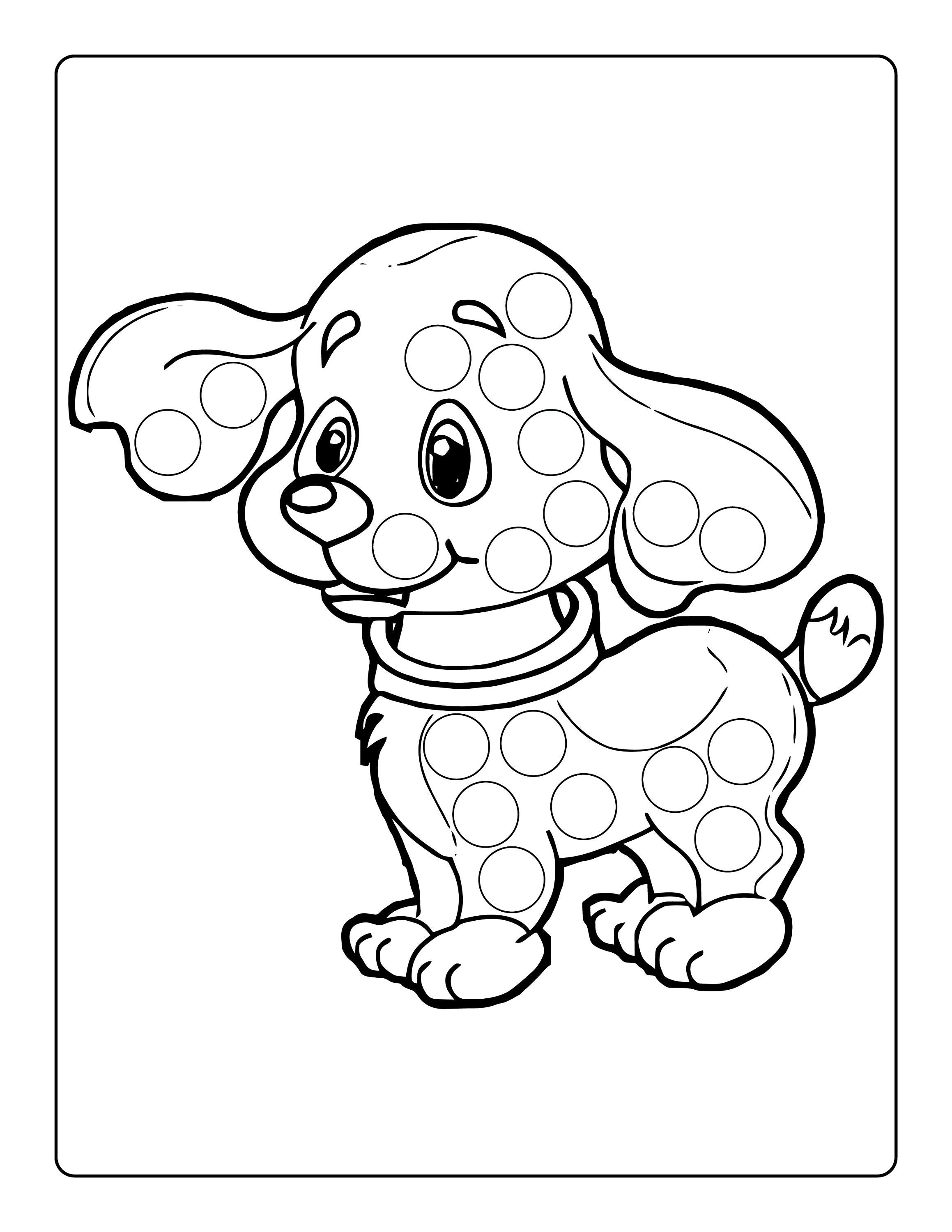 190+ Puppy Dog Coloring Pages Free Printable 10