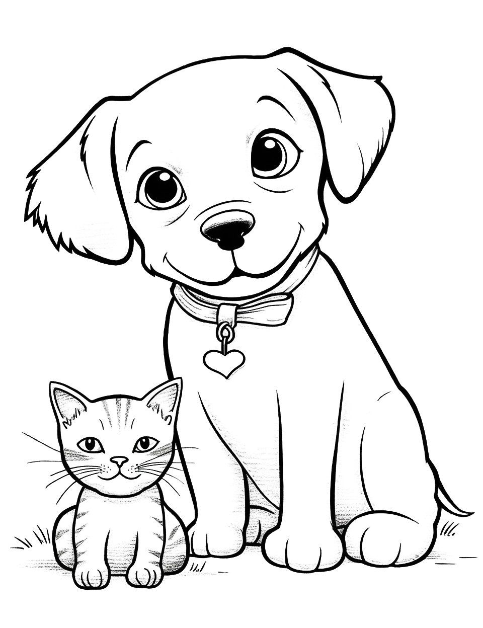 190+ Puppy Dog Coloring Pages Free Printable 107