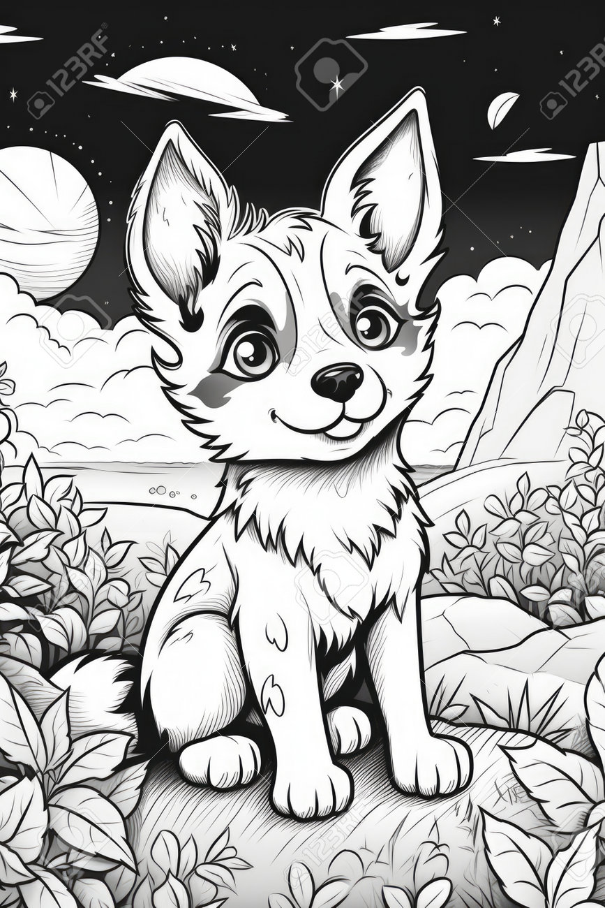 190+ Puppy Dog Coloring Pages Free Printable 114