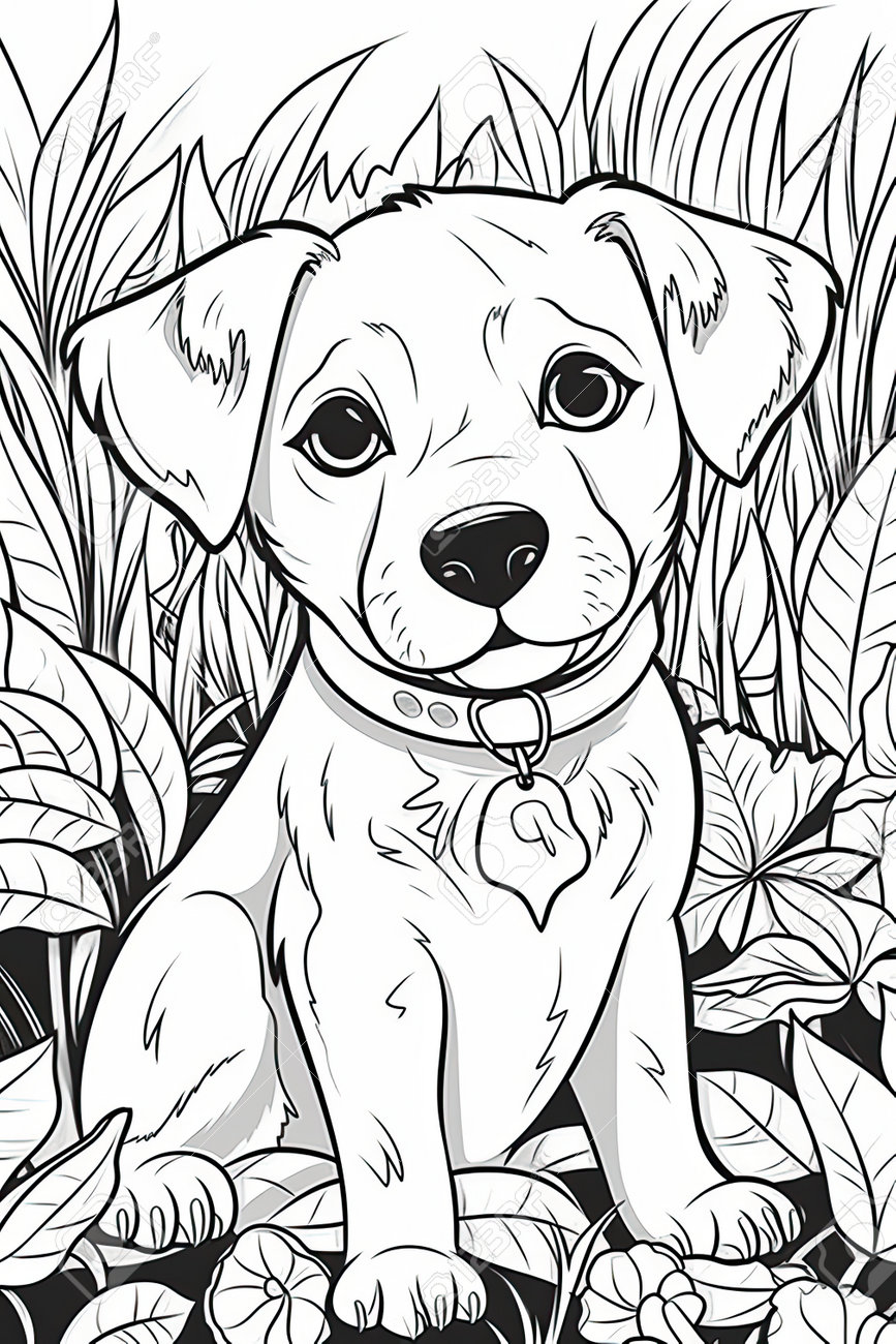 190+ Puppy Dog Coloring Pages Free Printable 116