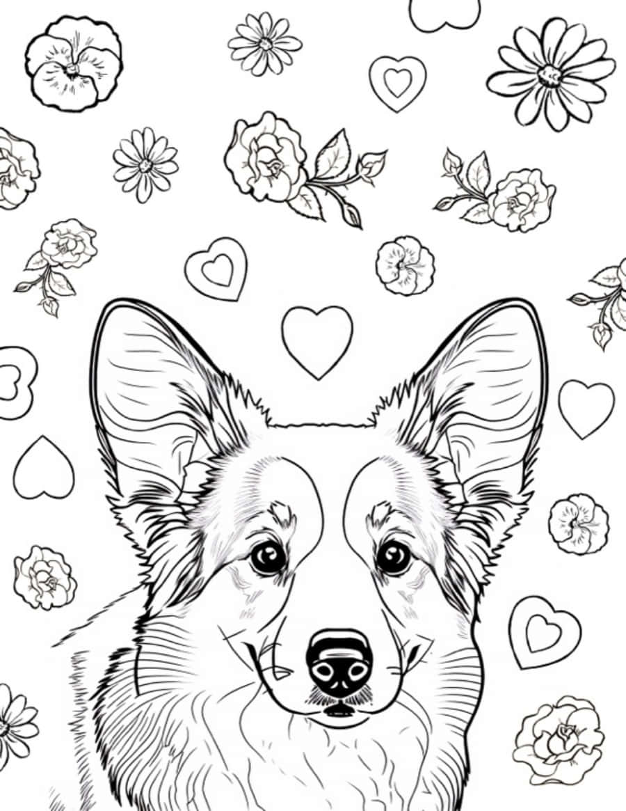 190+ Puppy Dog Coloring Pages Free Printable 121