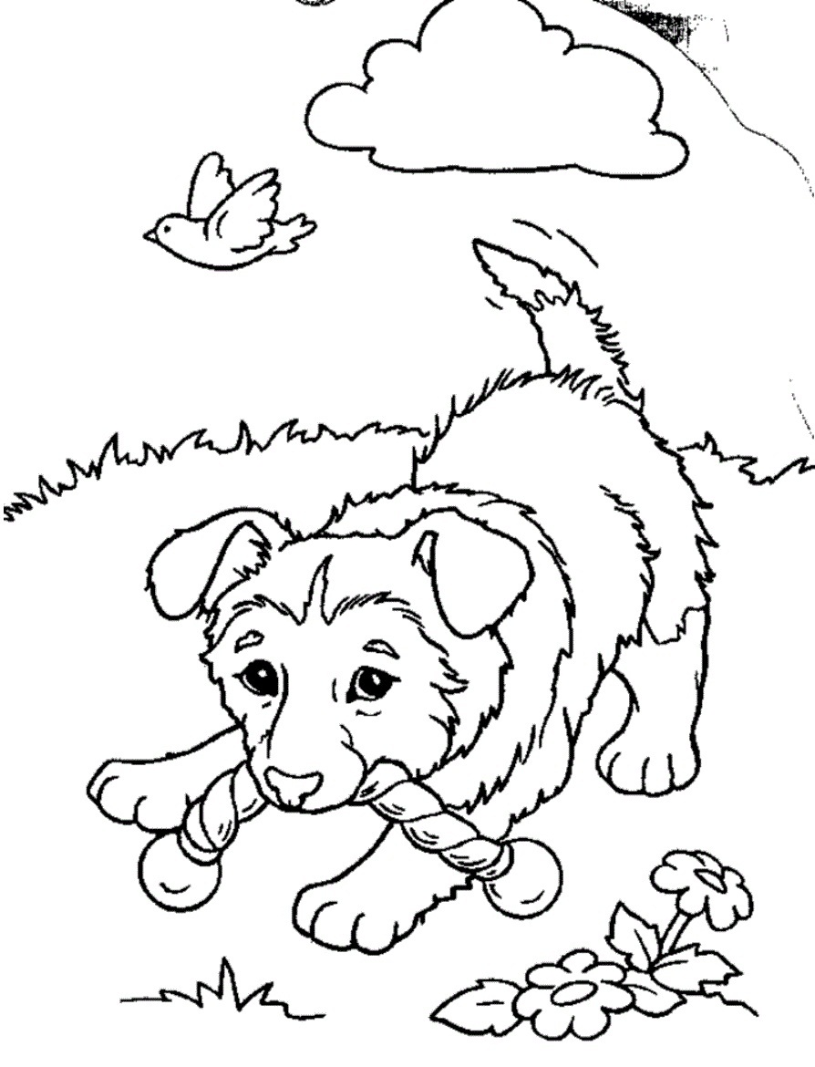 190+ Puppy Dog Coloring Pages Free Printable 122