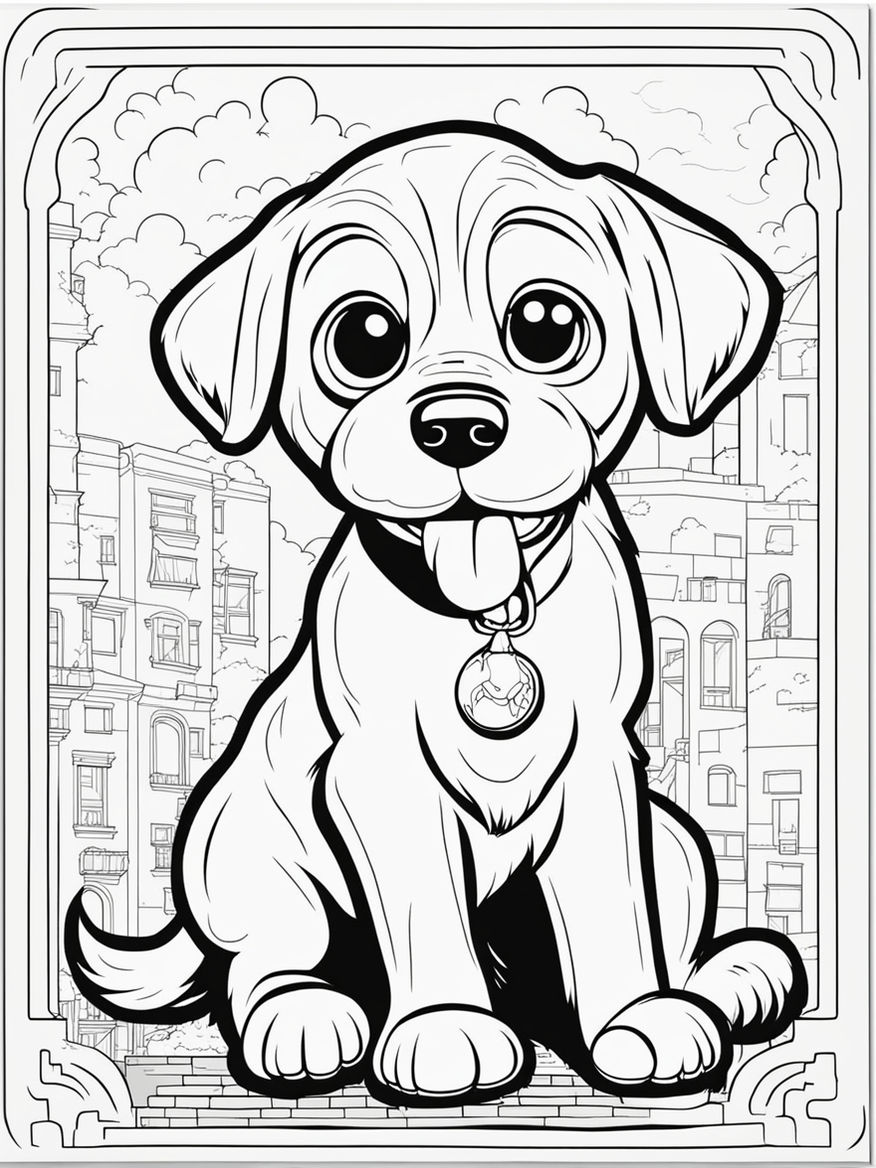 190+ Puppy Dog Coloring Pages Free Printable 124