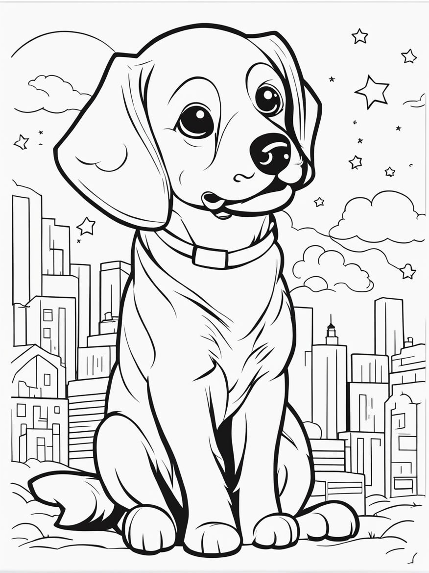 190+ Puppy Dog Coloring Pages Free Printable 126