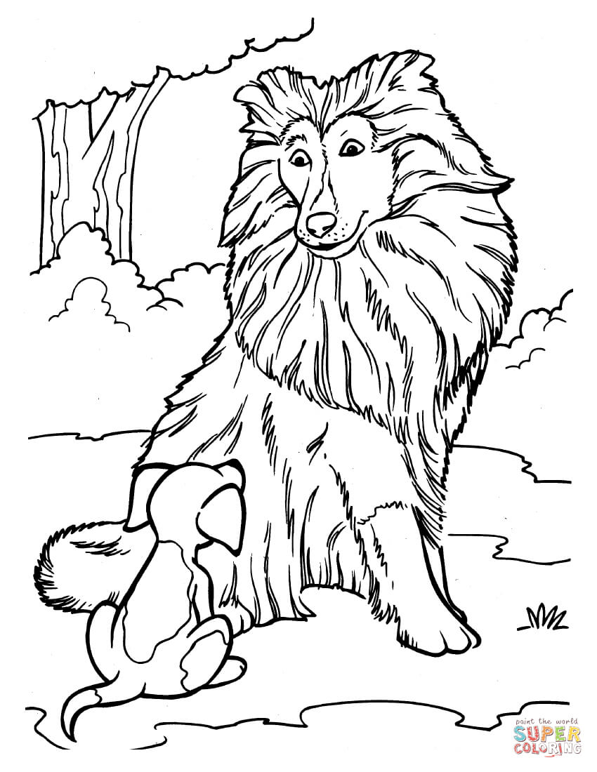 190+ Puppy Dog Coloring Pages Free Printable 140