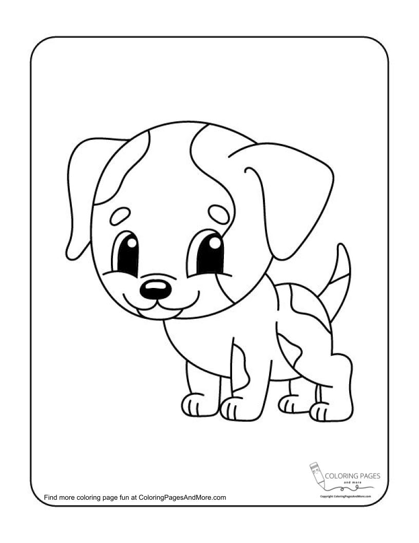 190+ Puppy Dog Coloring Pages Free Printable 153