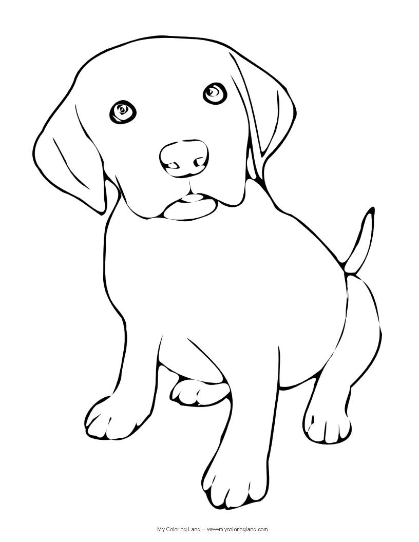 190+ Puppy Dog Coloring Pages Free Printable 154