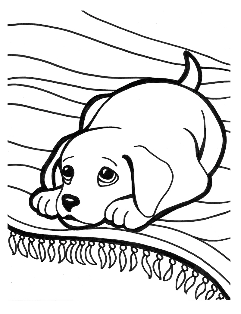 190+ Puppy Dog Coloring Pages Free Printable 155