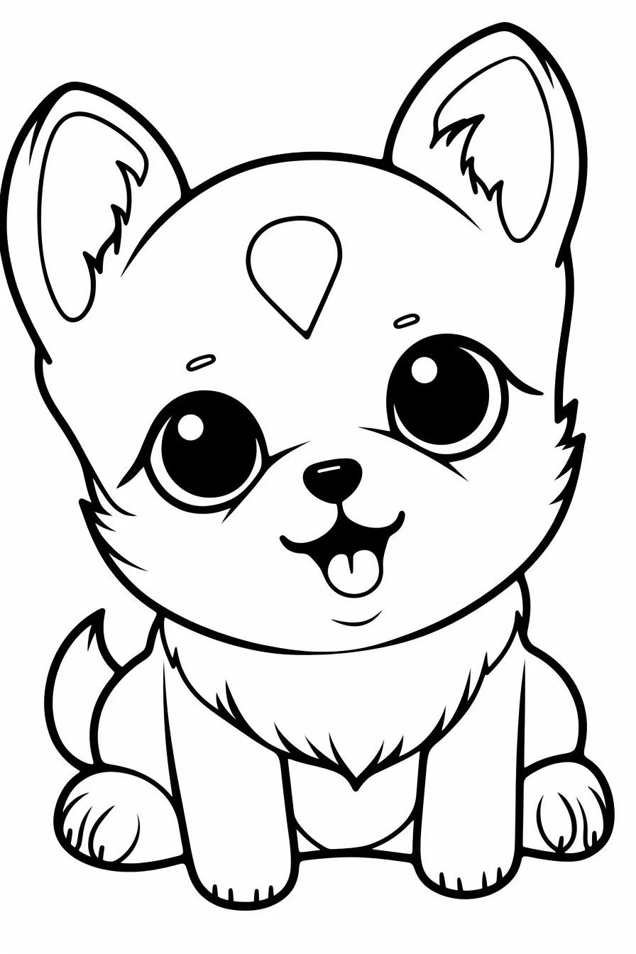 190+ Puppy Dog Coloring Pages Free Printable 158