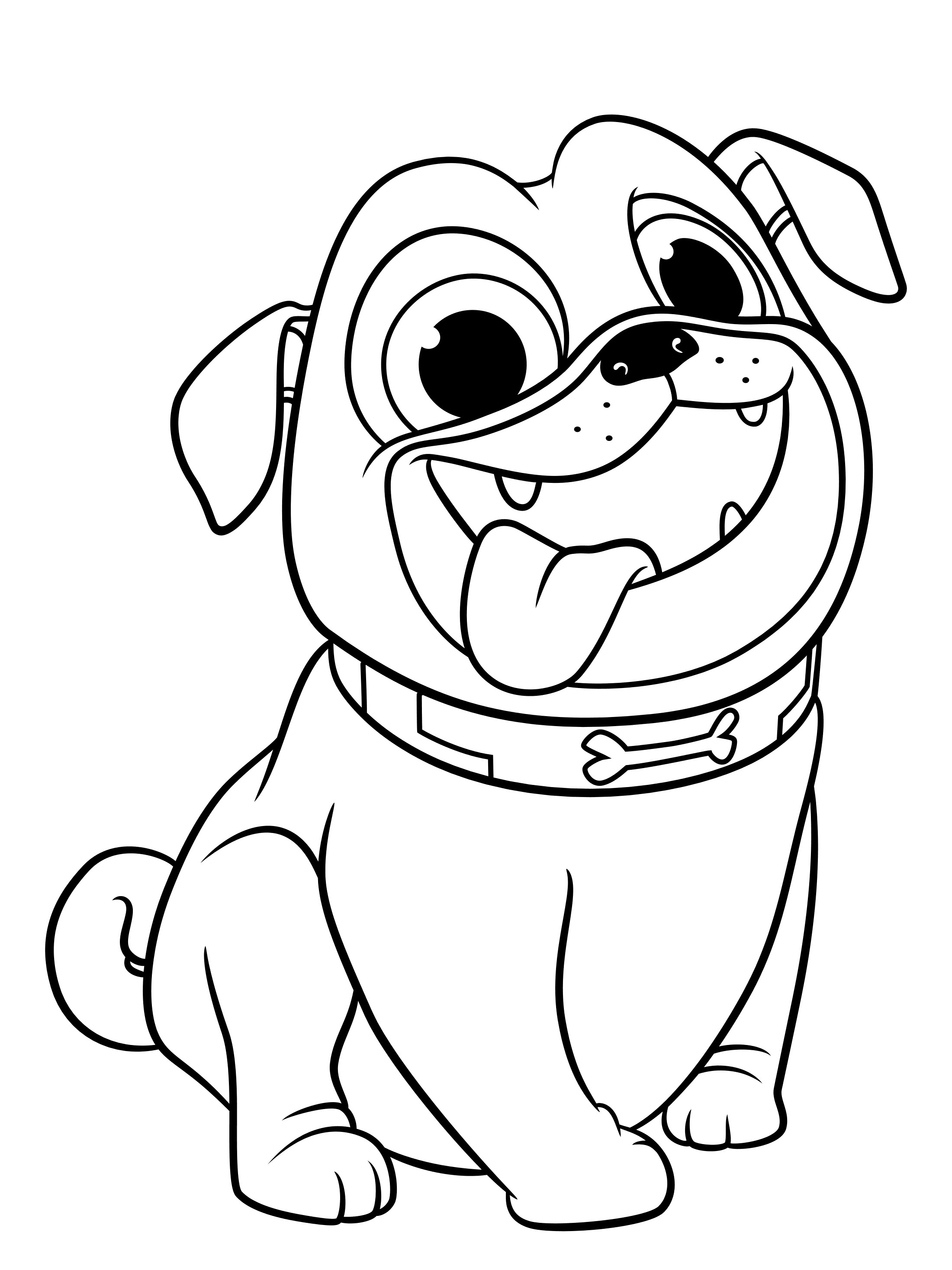 190+ Puppy Dog Coloring Pages Free Printable 16