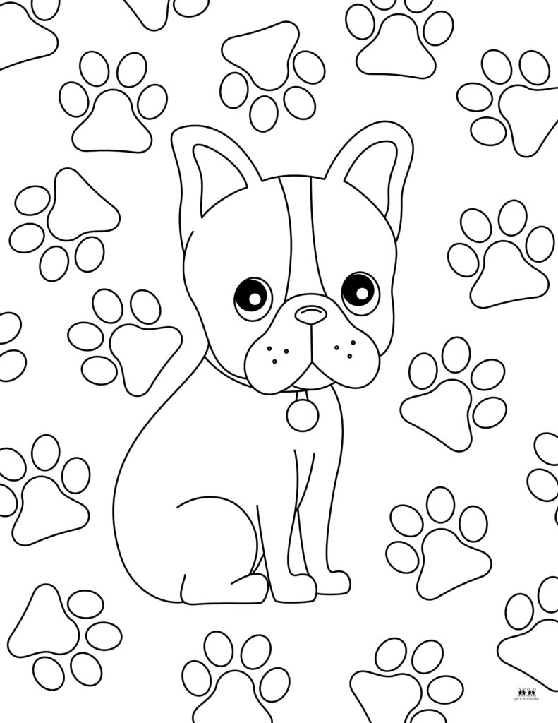 190+ Puppy Dog Coloring Pages Free Printable 166