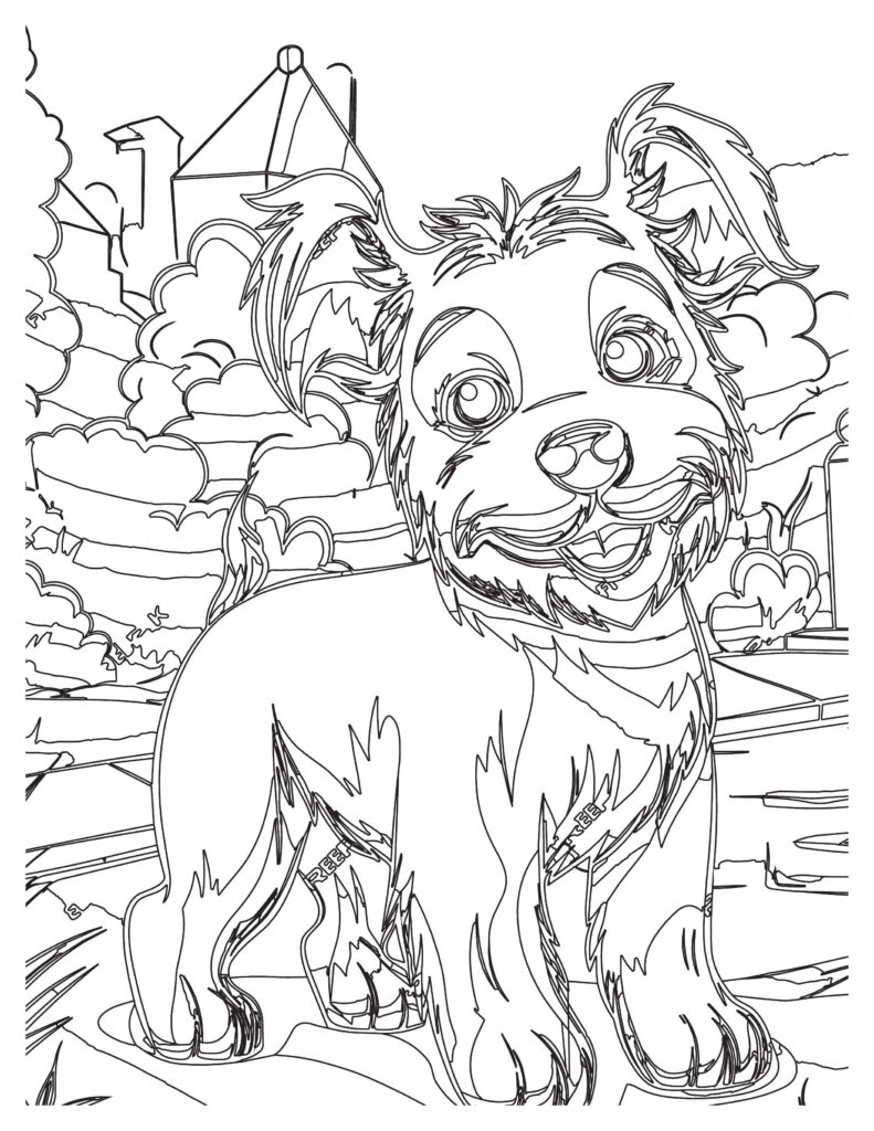 190+ Puppy Dog Coloring Pages Free Printable 167