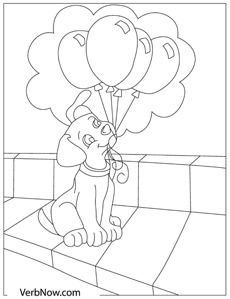 190+ Puppy Dog Coloring Pages Free Printable 168