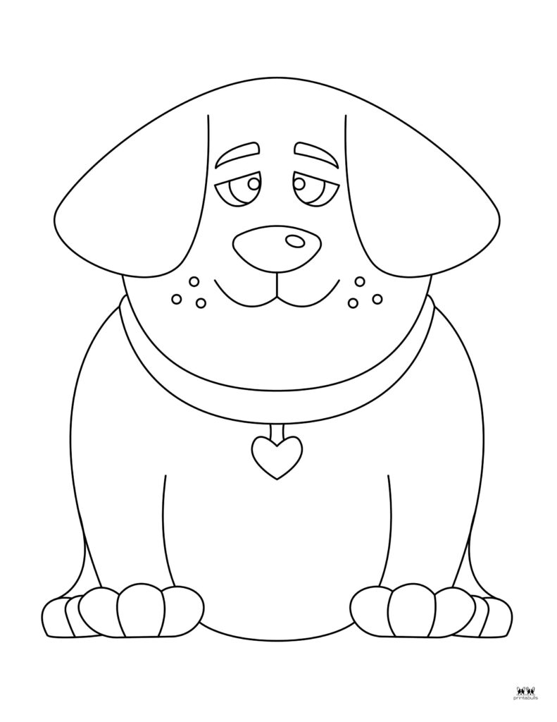 190+ Puppy Dog Coloring Pages Free Printable 170