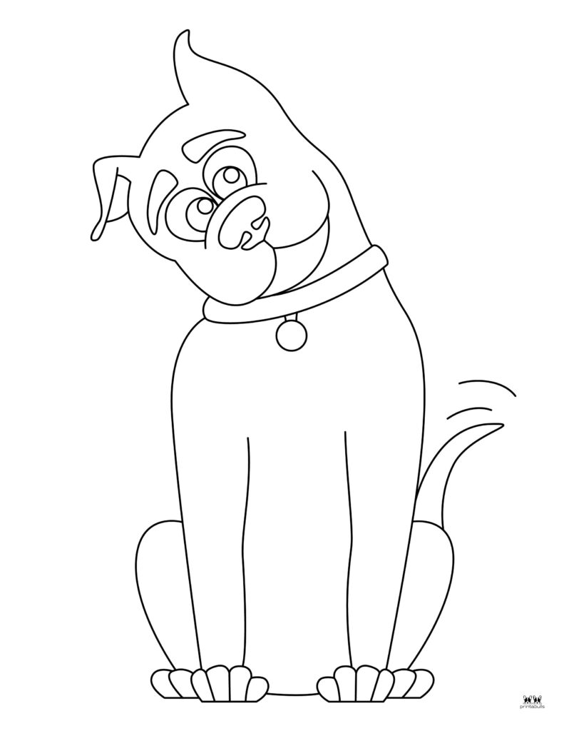 190+ Puppy Dog Coloring Pages Free Printable 173