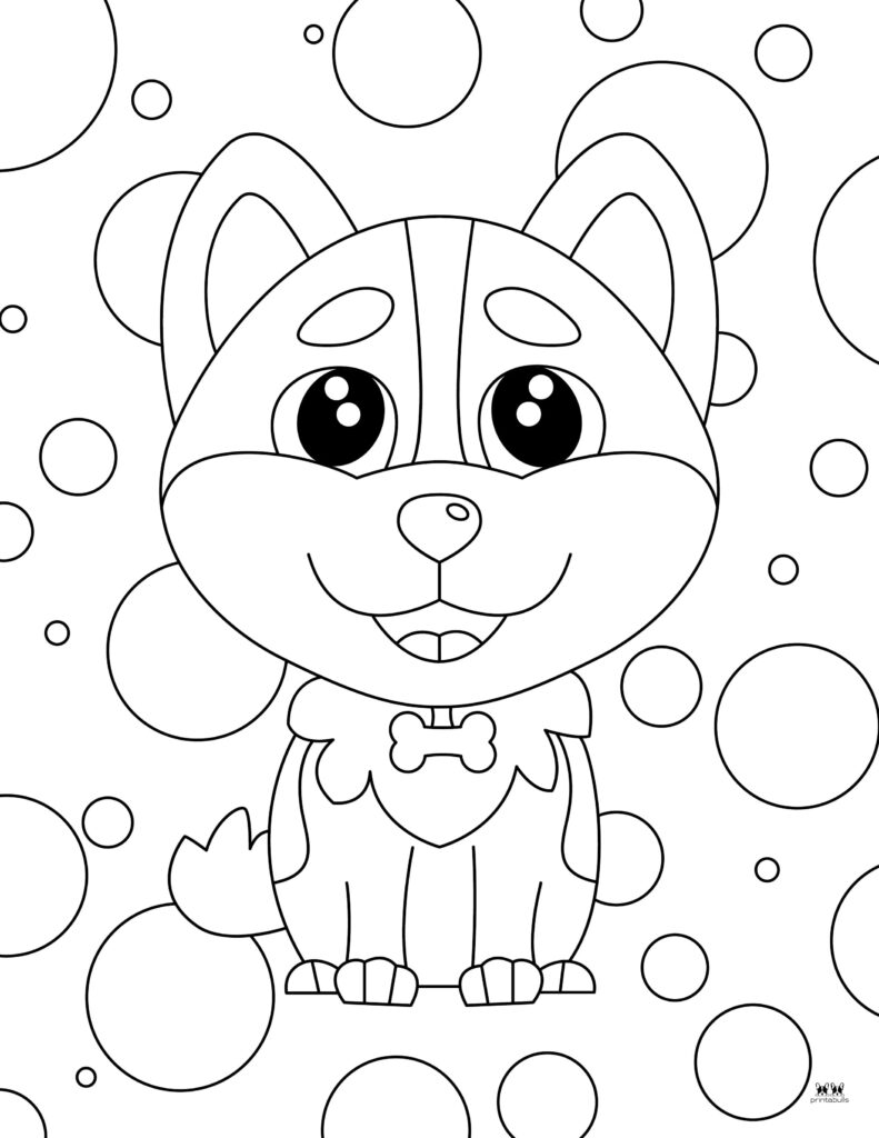 190+ Puppy Dog Coloring Pages Free Printable 178