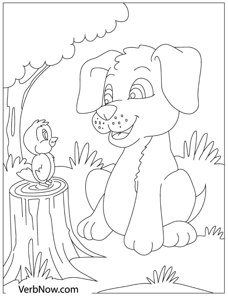 190+ Puppy Dog Coloring Pages Free Printable 180