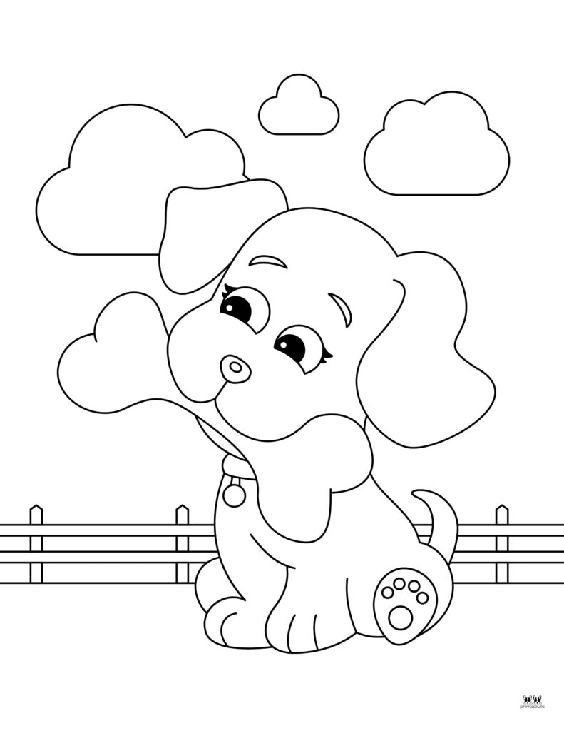 190+ Puppy Dog Coloring Pages Free Printable 183