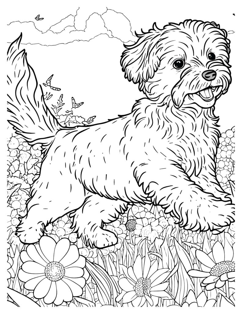 190+ Puppy Dog Coloring Pages Free Printable 184