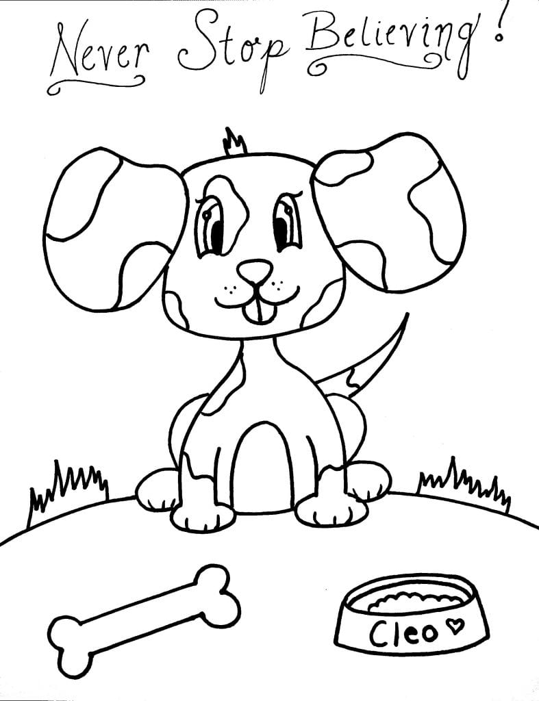 190+ Puppy Dog Coloring Pages Free Printable 187