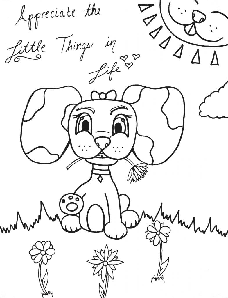 190+ Puppy Dog Coloring Pages Free Printable 188