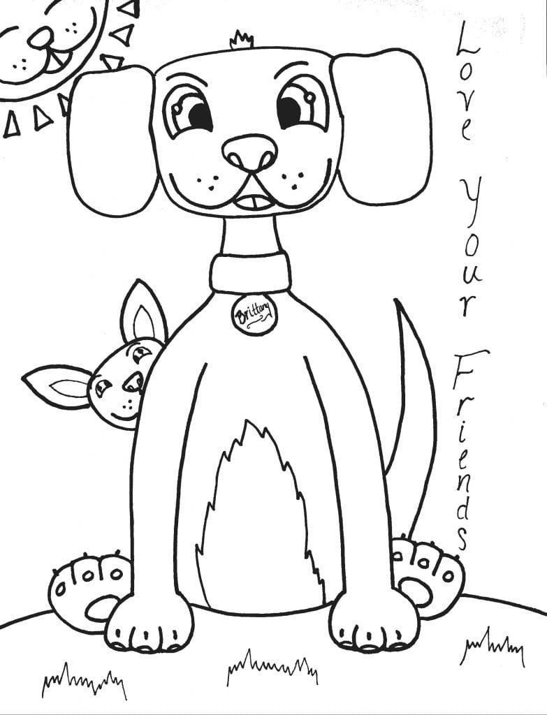 190+ Puppy Dog Coloring Pages Free Printable 189