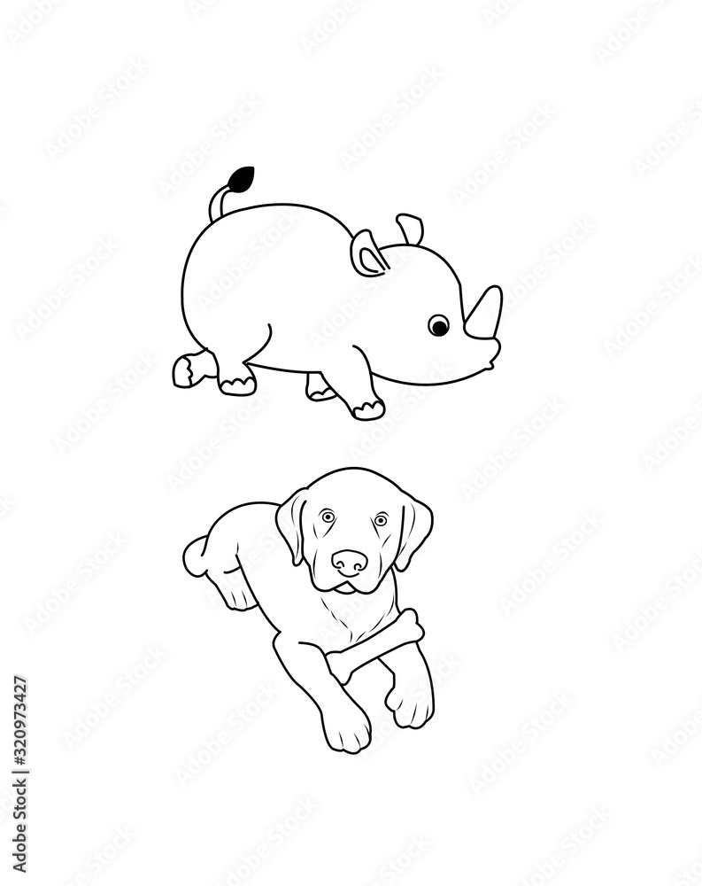 190+ Puppy Dog Coloring Pages Free Printable 193