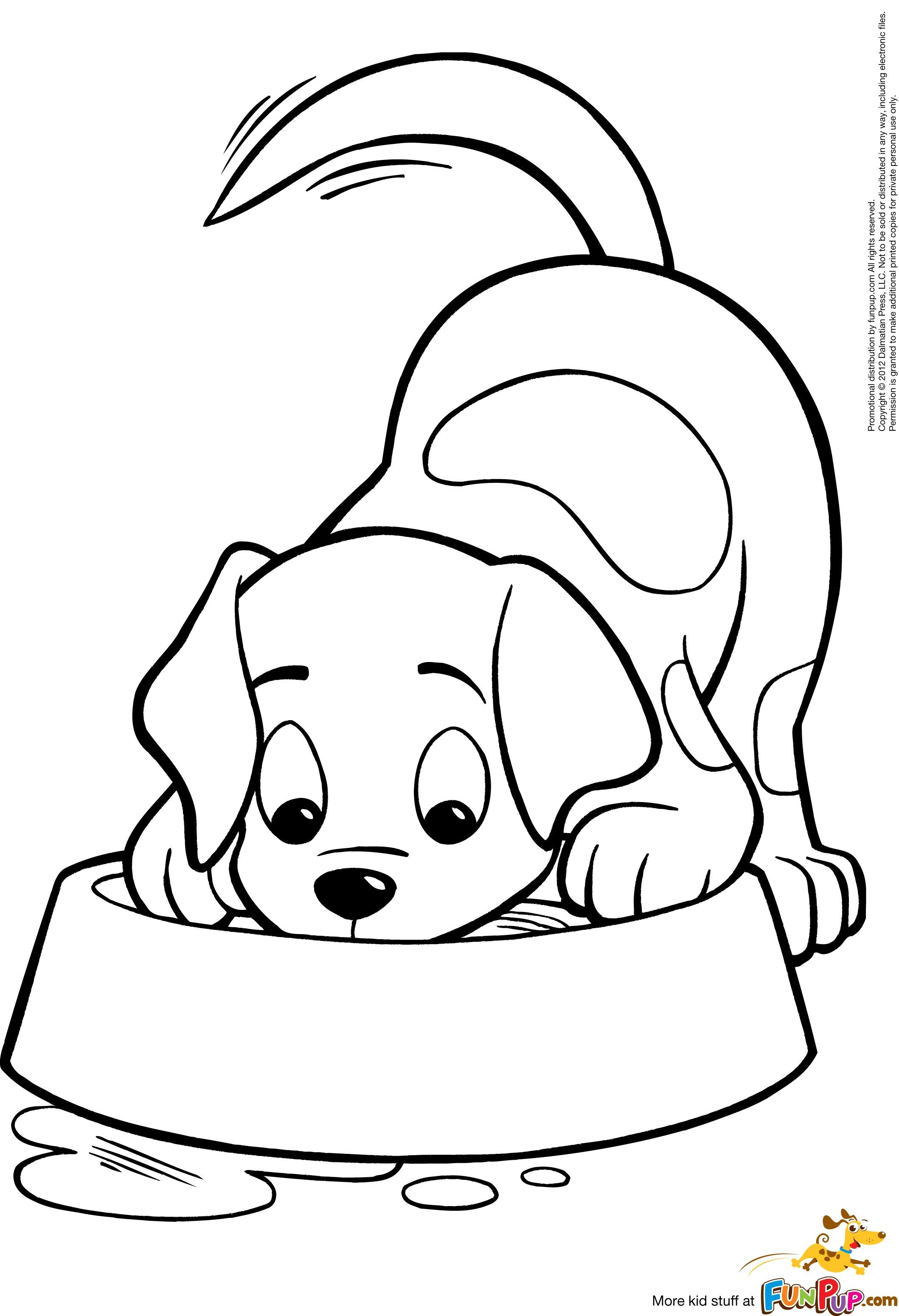 190+ Puppy Dog Coloring Pages Free Printable 194