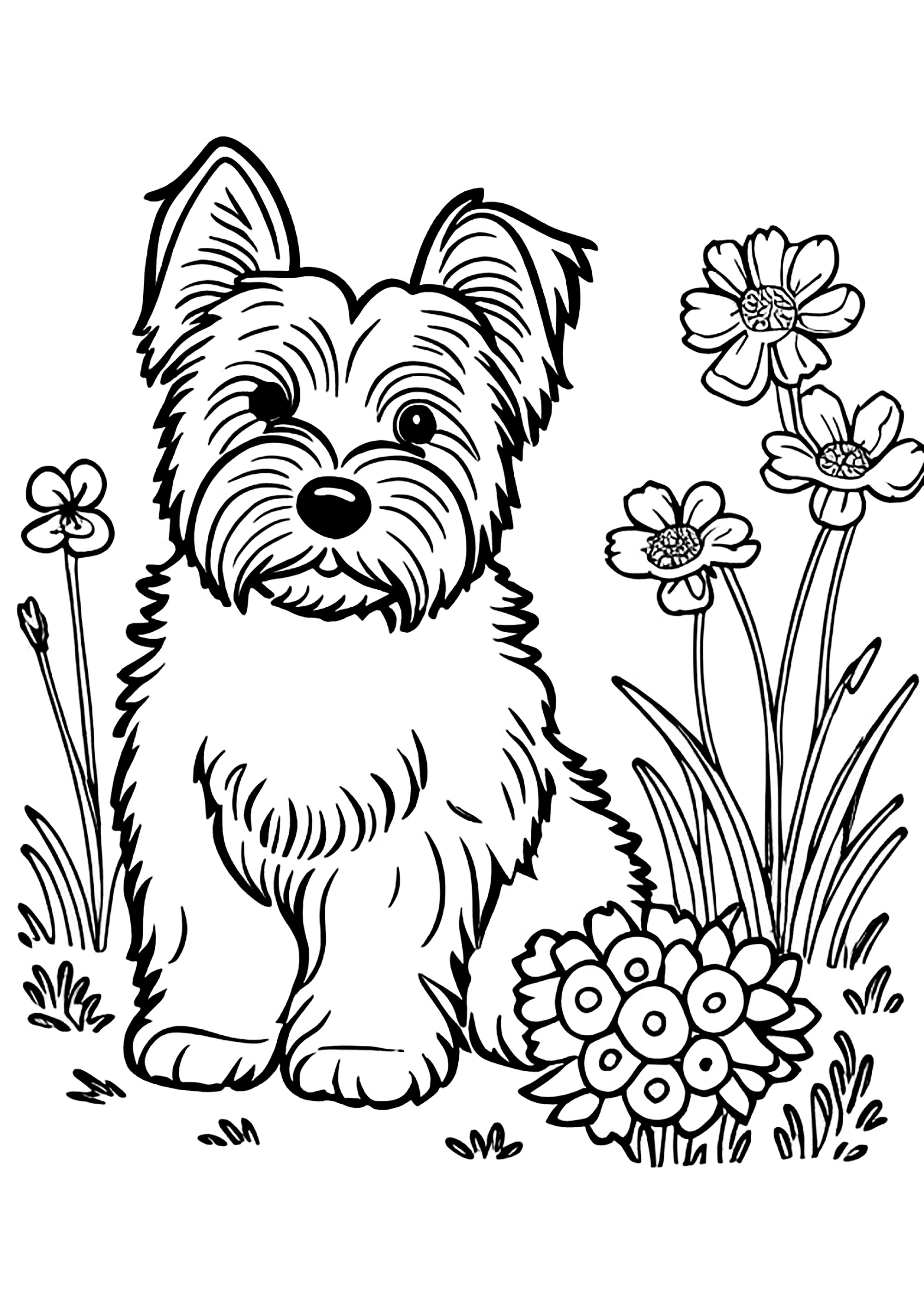 190+ Puppy Dog Coloring Pages Free Printable 22