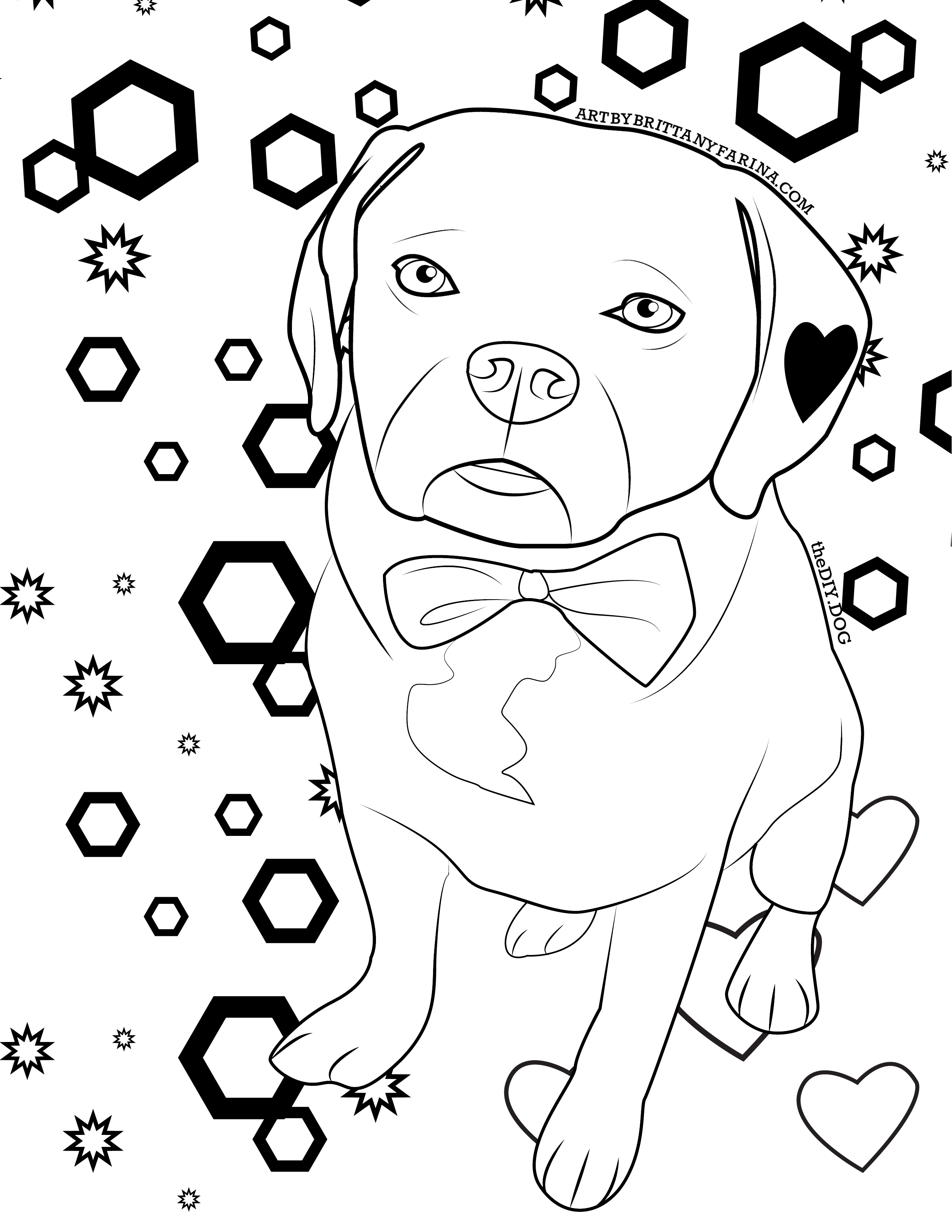 190+ Puppy Dog Coloring Pages Free Printable 3