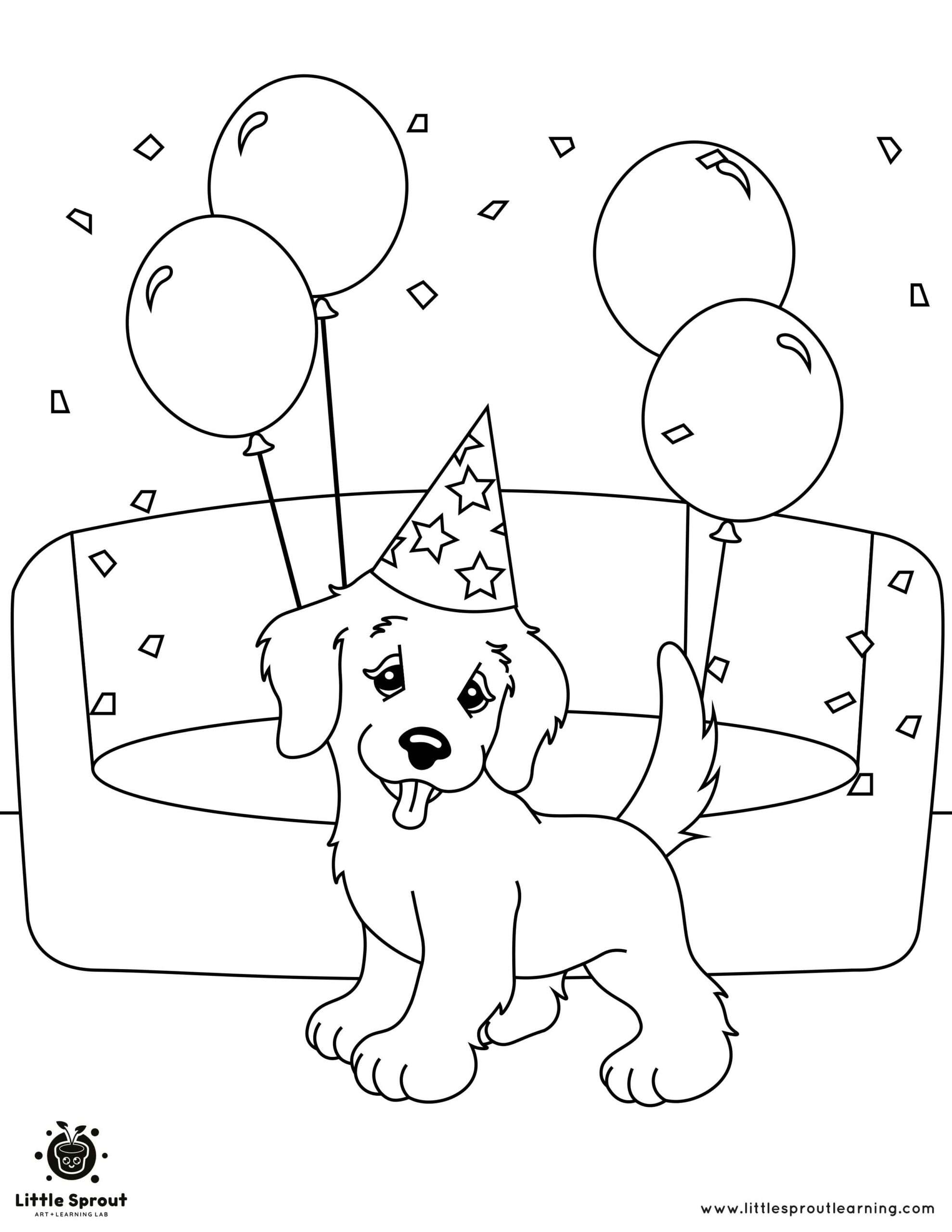 190+ Puppy Dog Coloring Pages Free Printable 32