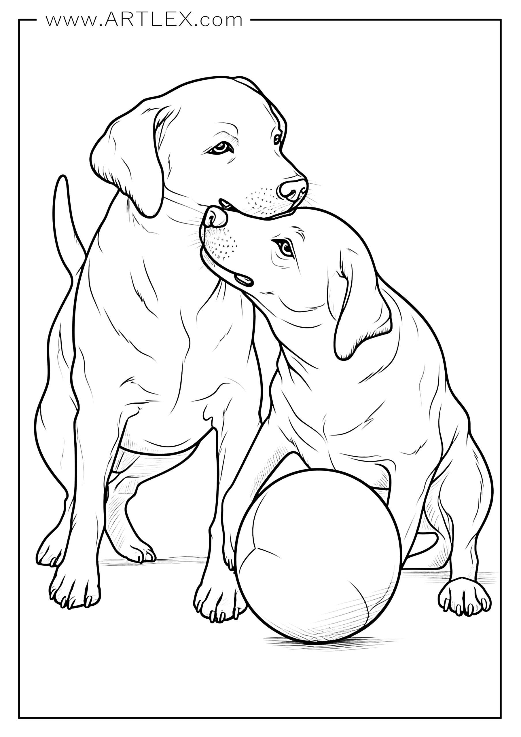 190+ Puppy Dog Coloring Pages Free Printable 40