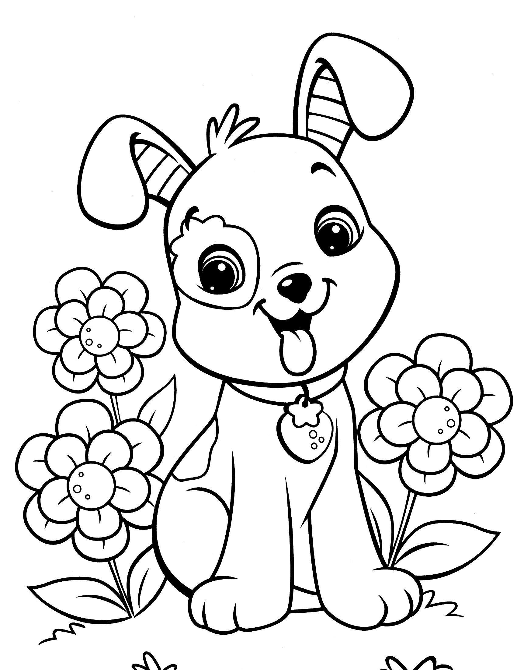 190+ Puppy Dog Coloring Pages Free Printable 43