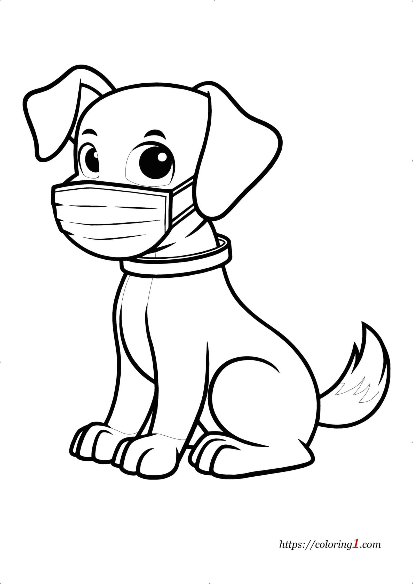 190+ Puppy Dog Coloring Pages Free Printable 47