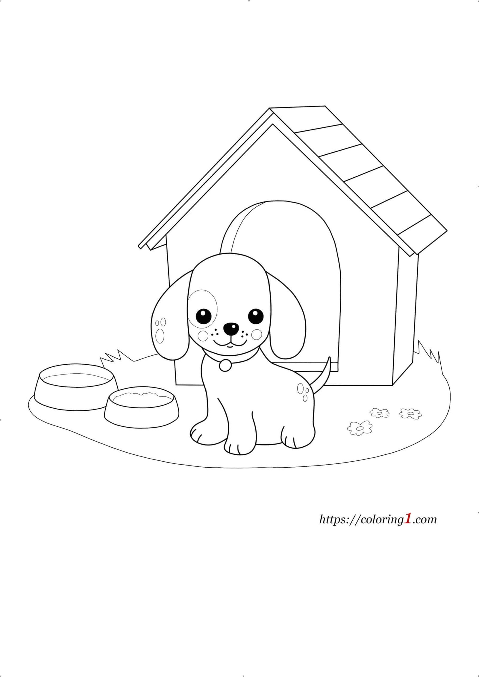 190+ Puppy Dog Coloring Pages Free Printable 48