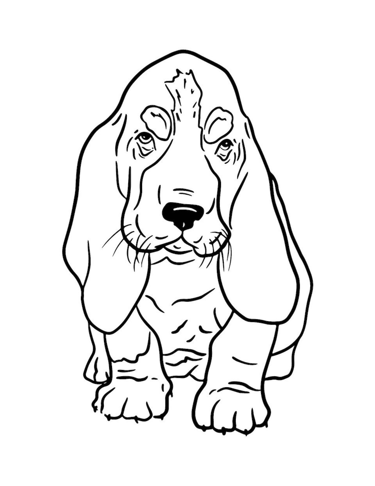 190+ Puppy Dog Coloring Pages Free Printable 52