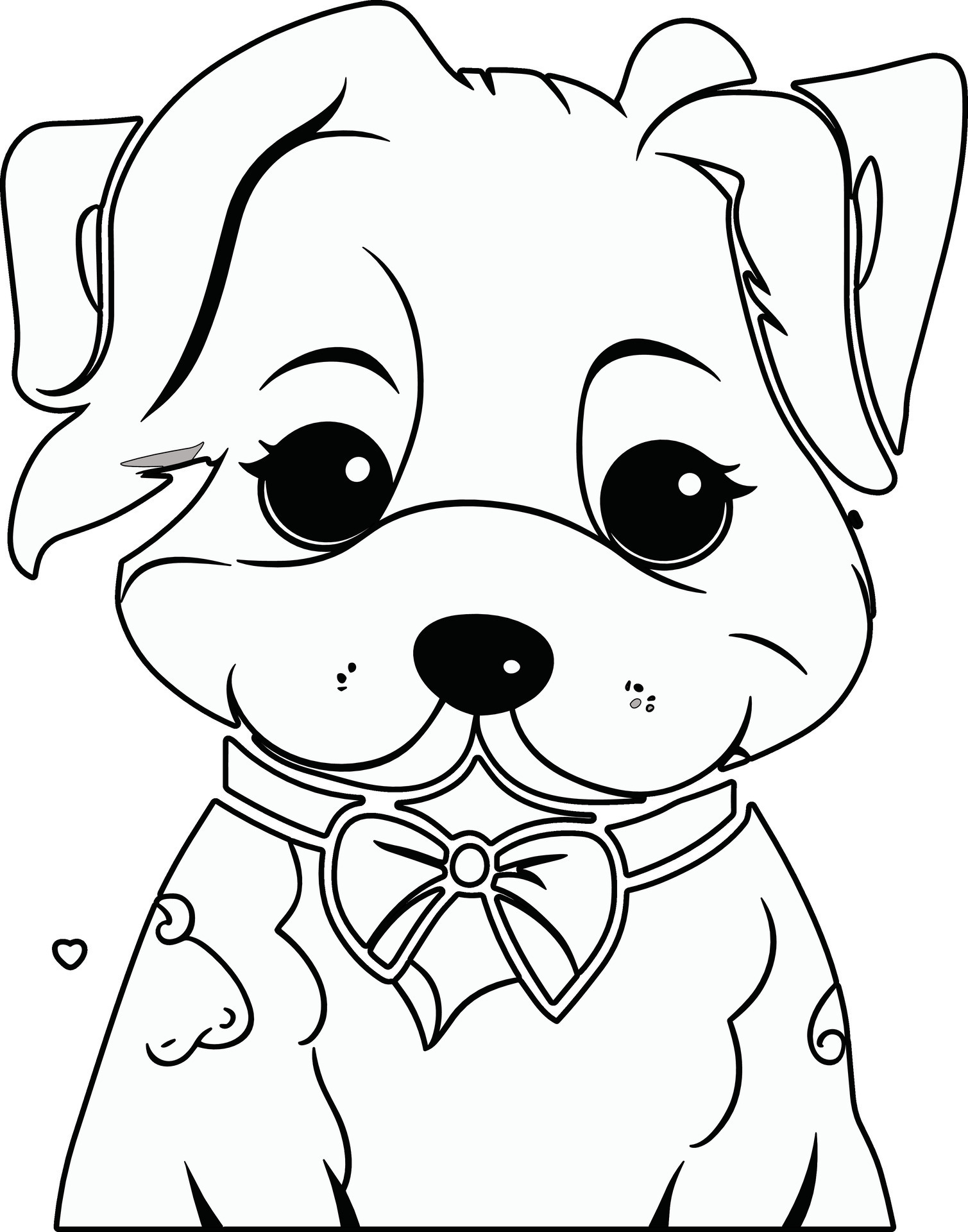 190+ Puppy Dog Coloring Pages Free Printable 64