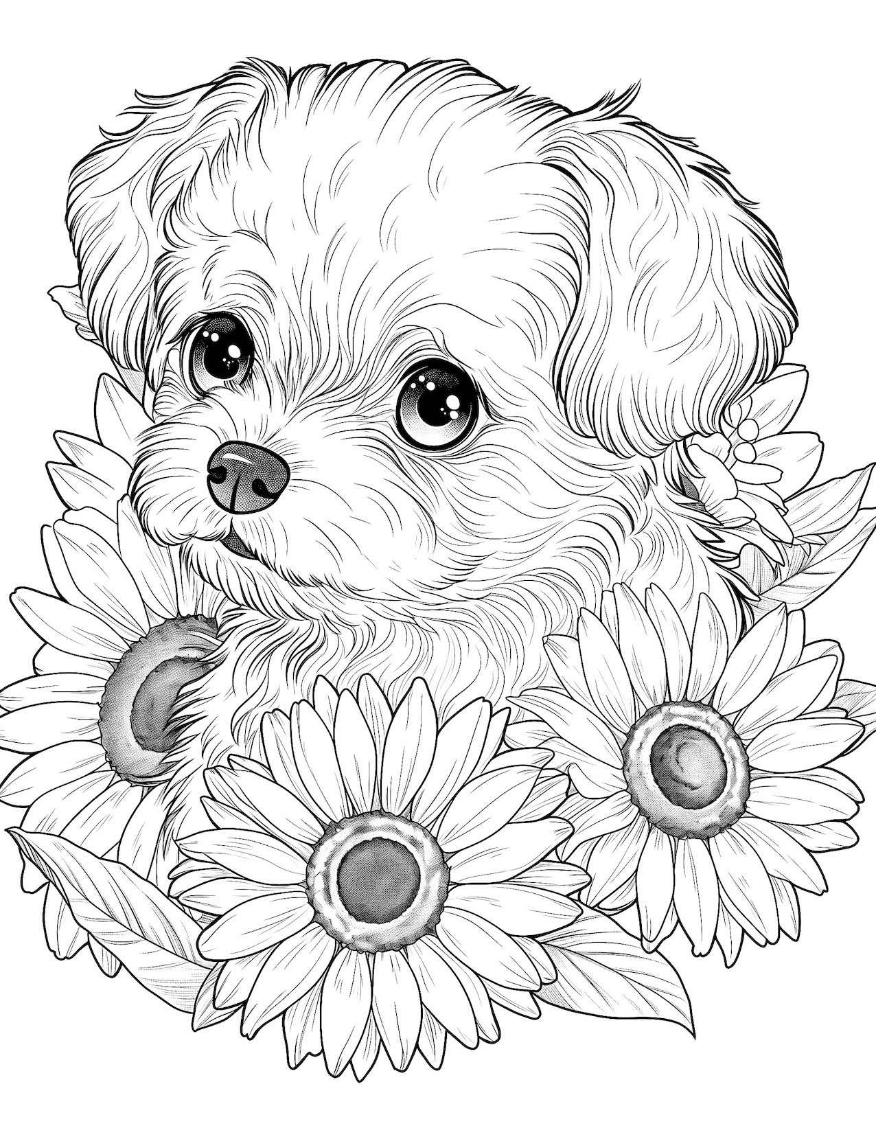 190+ Puppy Dog Coloring Pages Free Printable 76