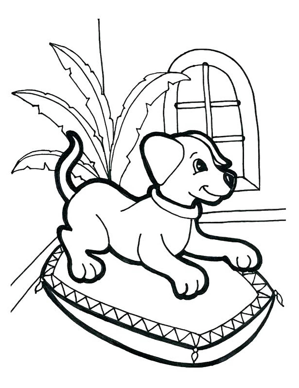 190+ Puppy Dog Coloring Pages Free Printable 82