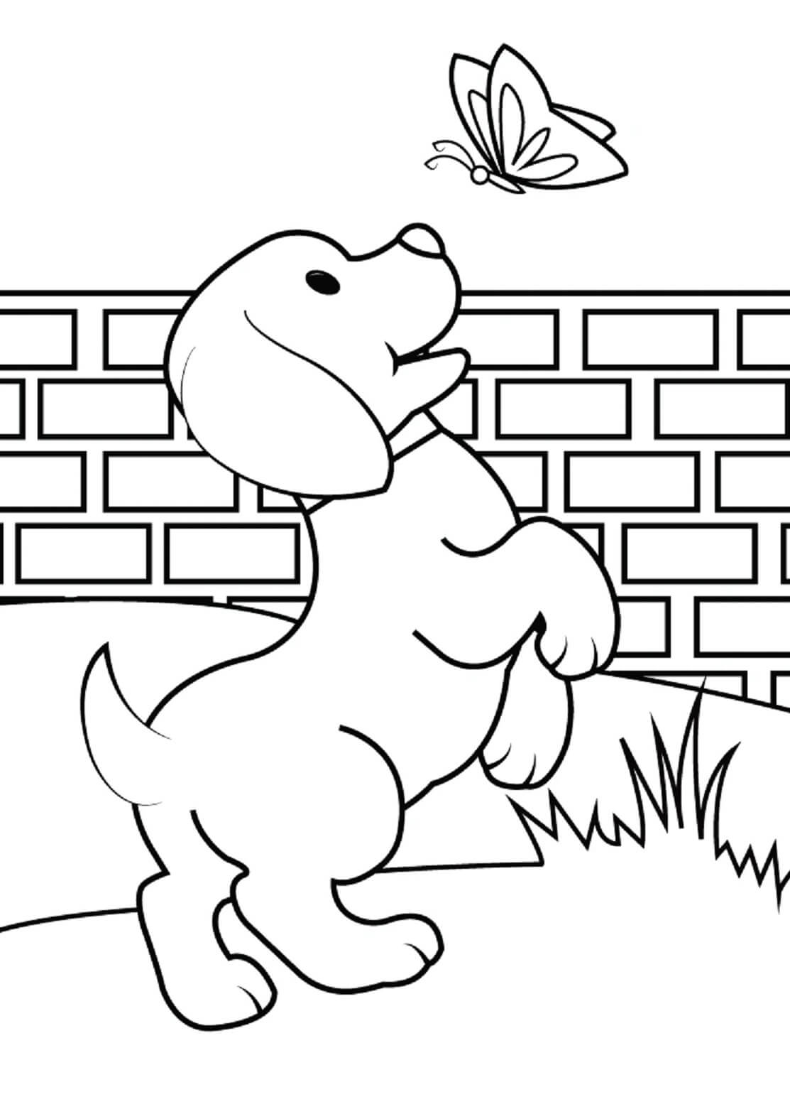 190+ Puppy Dog Coloring Pages Free Printable 83