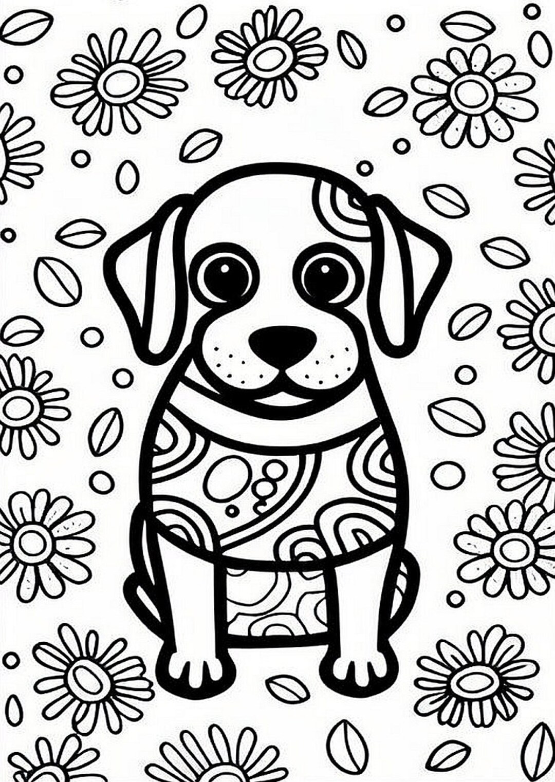 190+ Puppy Dog Coloring Pages Free Printable 85