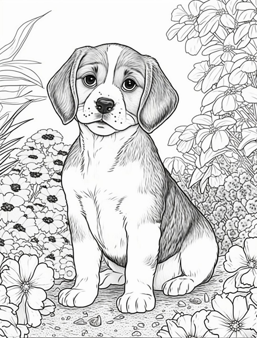 190+ Puppy Dog Coloring Pages Free Printable 88