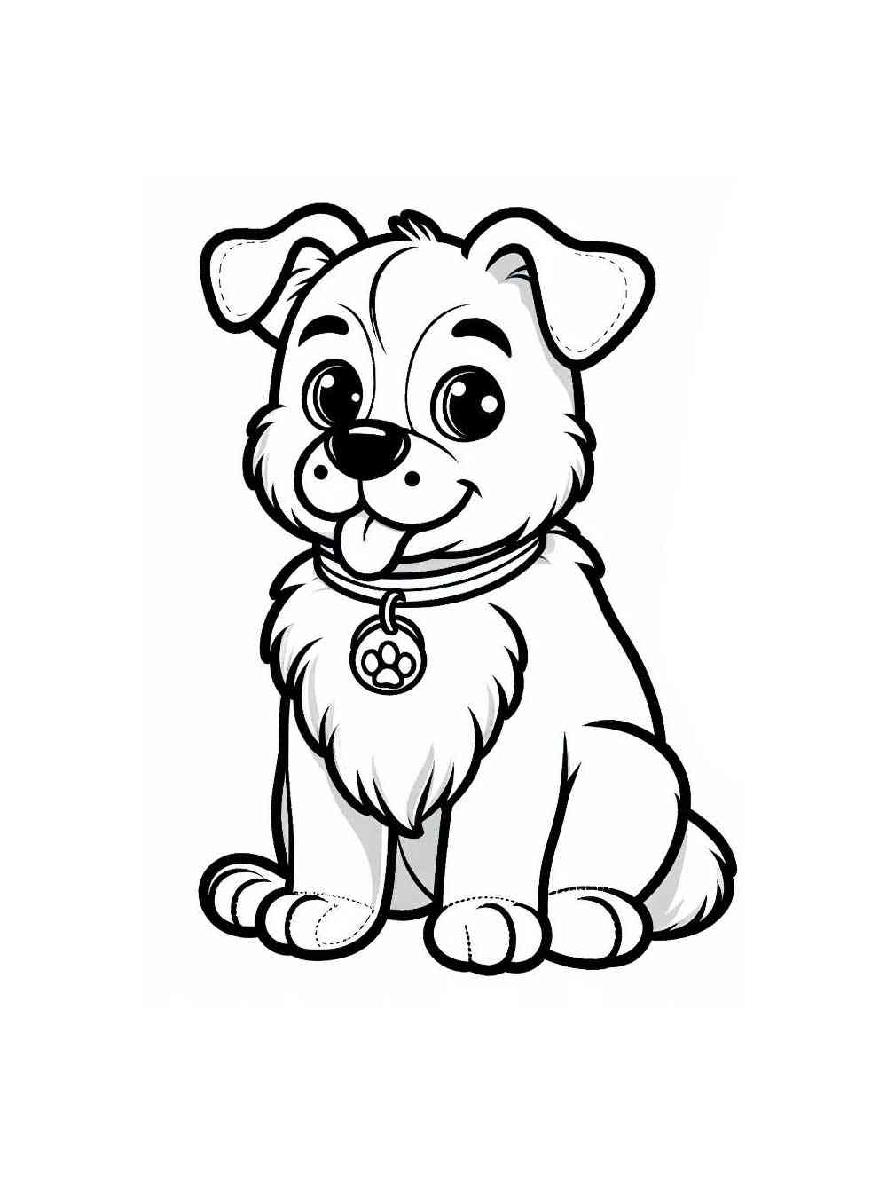 190+ Puppy Dog Coloring Pages Free Printable 95