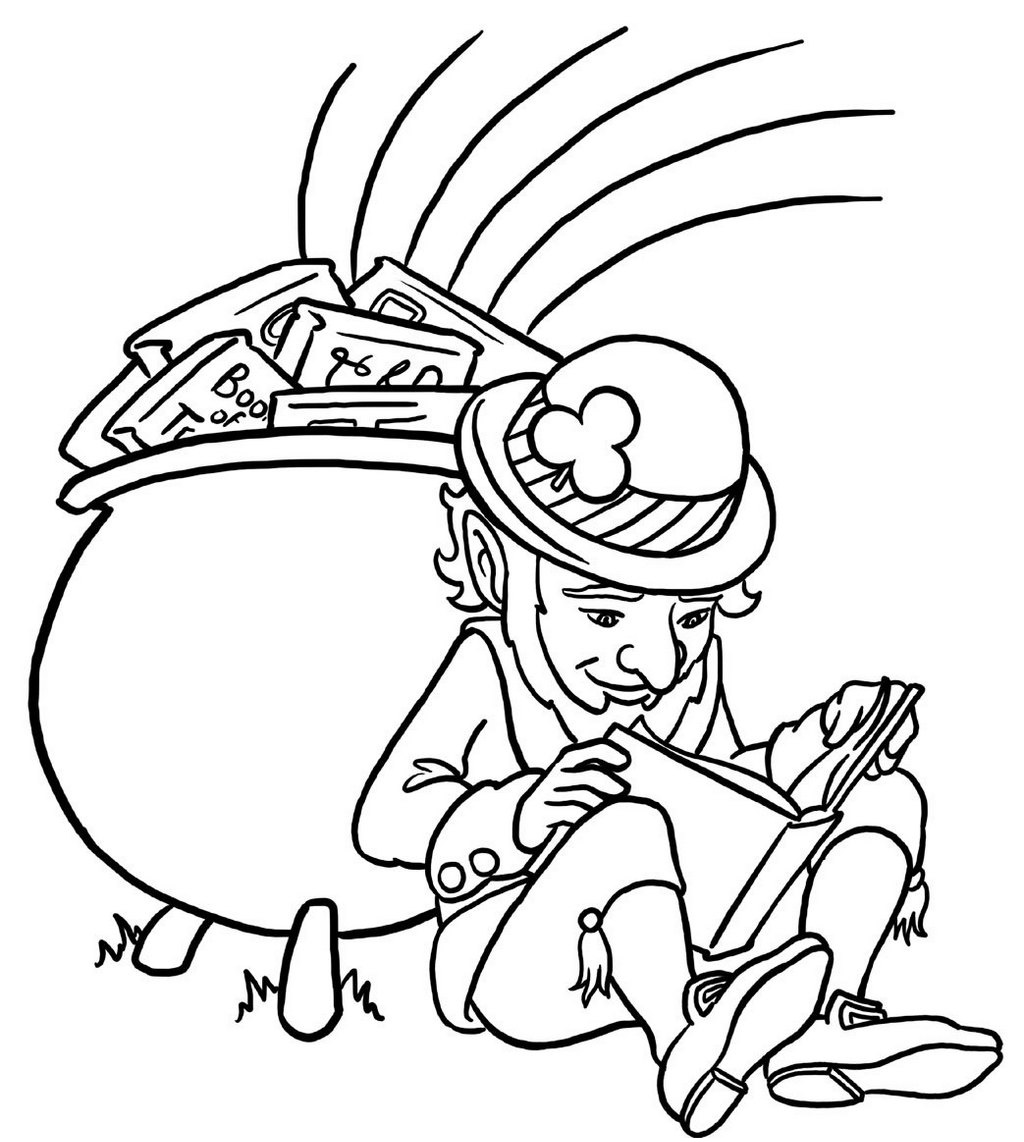 70+ Leprechaun Coloring Pages 12