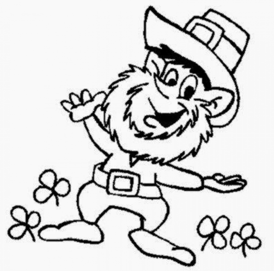 70+ Leprechaun Coloring Pages 13