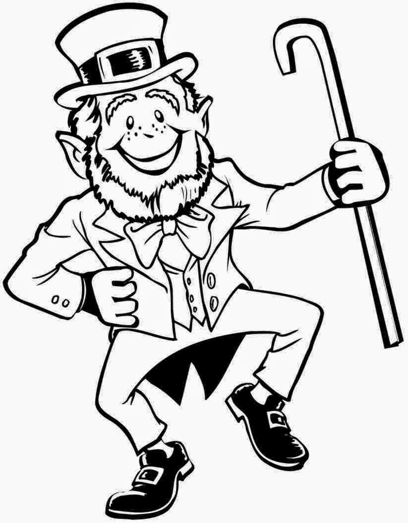 70+ Leprechaun Coloring Pages 15